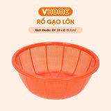  Rổ Gạo Lớn Đường Kính 38cm Nhựa Chính Phẩm, Không BPA, An Toàn Sức Khỏe, Bền Đẹp Vĩ Hưng 