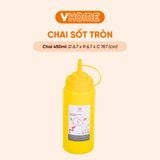  Chai Nhựa Bóp Đựng Nước Sốt, Gia Vị Tròn - Tiện Lợi, Chất Lượng Cao - Nhựa Vĩ Hưng 