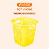  Sọt Vuông Nhỏ Đựng Quần Áo , Sọt Đựng Đồ Đa Năng Có Tay Cầm, Chắc Chắn, Bền Đẹp - Nhựa VĨ HƯNG 