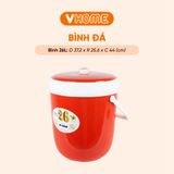  Thùng Đá Tròn Giữ Nhiệt 20L 26L 40L 60L, Cao Cấp, Nhựa HƯNG THUẬN LỢI 