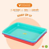  Khay Nhựa Hình Chữ Nhật - Có 3 Kích Cỡ, Đa Màu Sắc - Nhựa PP Chính Phẩm, Bền Bỉ - Nhựa Vĩ Hưng 