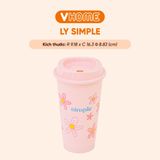  Tumbler Simple 5 Màu Pastel Xinh Xắn Nhựa Vĩ Hưng 