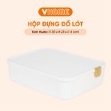  Hộp Nhựa Đựng Đồ Lót, Tất Vớ, Quần Áo Đa Năng - Chia Nhiều Ngăn, Có Nắp Đậy Kín - Nhựa Vĩ Hưng 