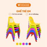  Ghế Nhựa Cao Cấp Cho Bé Trẻ Em Mầm Non, Mẫu Giáo, Tiểu Học - Nhựa Vĩ Hưng 
