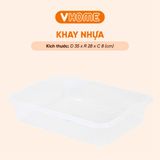  Khay Nhựa Thạch Dừa 35x28x8cm - Bền Đẹp, Đa Dụng, Chất Lượng Cao - Nhựa Vĩ Hưng 