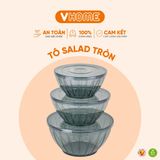  Tô Salad Vĩ Hưng Tròn Nhiều Kích Cỡ - Tiện Dụng Cho Mọi Nhu Cầu Bếp 