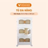  Tủ Nhựa Vĩ Hưng Đa Năng Cao Cấp 3 Tầng 