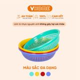  Rổ Nhựa Tròn 30x9cm - Nhiều Màu Sắc, Chất Lượng Cao, Bền Đẹp - Nhựa Vĩ Hưng 