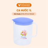  Ca Đá 1L Có Nắp, Không BPA, An Toàn Sức Khỏe, Nhựa Chính Phẩm - Nhựa Vĩ Hưng 