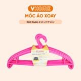  Set 8 Móc Áo Xoay 360 Độ Nhựa Dày Chắc Chắn, Không BPA, An Toàn Sức Khỏe, Bền Đẹp Vĩ Hưng 