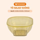  Tô Salad Vĩ Hưng Vuông Đa Năng - Nhiều Kích Cỡ Phù Hợp Mọi Nhu Cầu 