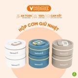  Hộp đựng cơm giữ nhiệt văn phòng Inox 304 chống gỉ cao cấp, sang trọng, làm quà tặng Nhựa Vĩ Hưng 