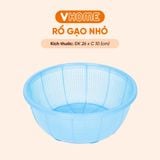  Rổ Gạo Lớn Đường Kính 26cm Nhựa Chính Phẩm, Không BPA, An Toàn Sức Khỏe, Bền Đẹp Vĩ Hưng 