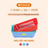  Rổ Nhựa Chữ Nhật, Nhiều Màu Sắc, Chất Lượng Cao - Nhựa Chính Phẩm - Nhựa Vĩ Hưng 