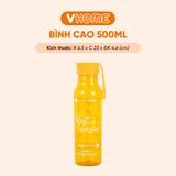  Bình Nước Thể Thao 500ml, Nhựa Chính Phẩm, Không BPA, An Toàn Sức Khỏe - Nhựa Vĩ Hưng 