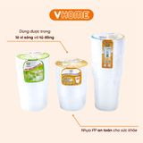  [LOẠI 1] COMBO 10 Hộp Tròn 960ml Có Nắp Dùng 1 Lần Nhựa Vĩ Hưng bị 