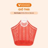  Giỏ Nhựa Đựng Đồ Đa Năng Vĩ Hưng - Tiện Lợi, Chắc Chắn, Tiết Kiệm Không Gian, Đa Dạng Màu Sắc 