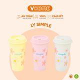  Tumbler Simple 5 Màu Pastel Xinh Xắn Nhựa Vĩ Hưng 