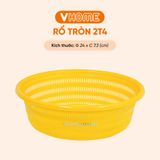  Rổ Nhựa 20cm Cao Cấp, Nhiều Màu Sắc, Đa Năng, Tiện Lợi, Chất Lượng Bền Đẹp - Nhựa Vĩ Hưng 