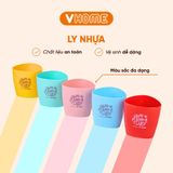  Ly Nhựa Uống Nước Hình Tam Giác Có Quai, Bền Đẹp - Nhựa Chính Phẩm - Nhựa Vĩ Hưng 