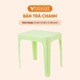  Bàn Trà Chanh Chữ Nhật Nhựa Vĩ Hưng Nhỏ Gọn, Tiện Lợi, Màu Pastel Xinh Xắn 