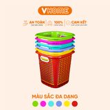 Sọt Vuông Nhỏ Đựng Quần Áo , Sọt Đựng Đồ Đa Năng Có Tay Cầm, Chắc Chắn, Bền Đẹp - Nhựa VĨ HƯNG 