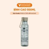  Bình Nước Thể Thao 500ml, Nhựa Chính Phẩm, Không BPA, An Toàn Sức Khỏe - Nhựa Vĩ Hưng 