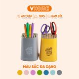  Ống Dao Kéo Nhựa Hình Vuông - Nhiều Ngăn Tiện Dụng, Đa Sắc, Bền Đẹp - Nhựa Vĩ Hưng 