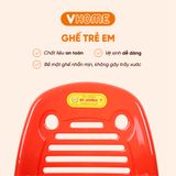  Ghế Nhựa Chắc Chắn, An Toàn Cho Bé Trẻ Em Mầm Non, Mẫu Giáo, Tiểu Học - Nhựa Vĩ Hưng 