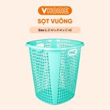  Sọt Nhựa Vuông Cao Đựng Quần Áo, Giỏ Nhựa Đựng Đồ Quần Áo Tiện Lợi Nhựa VĨ HƯNG 