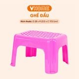  Ghế Đẩu Chữ Nhật, Nhựa PP Nguyên Chất, Hàng Cao Cấp - Ghế Đẩu Thấp - Nhựa Vĩ Hưng 