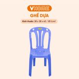  Ghế Dựa Sọc Thẳng Kích Thước 38x38x85cm - Nhiều Màu Sắc - Nhựa Chính Phẩm - Nhựa Vĩ Hưng 