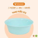  Thau Nhựa 22cm Nhiều Màu Nhựa Chính Phẩm, Không BPA, Bền Đẹp, An Toàn Sức Khỏe, Tiện Lợi Vĩ Hưng 