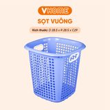  Sọt Vuông Nhỏ Đựng Quần Áo , Sọt Đựng Đồ Đa Năng Có Tay Cầm, Chắc Chắn, Bền Đẹp - Nhựa VĨ HƯNG 