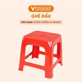  Ghế Lùn Nhựa Sọc Mới, Chắc Chắn, Ngồi Trà Đá Vỉa Hè - Nhựa Vĩ Hưng 