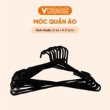  Set 10 Móc Quần Áo Người Lớn Cao Cấp, Nhiều Màu Nhựa VĨ HƯNG 