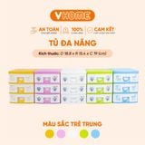  Tủ Đồ Mini Để Bàn Đa Năng Nhiều Ngăn Tủ Nhựa Vĩ Hưng Đựng Đồ Tiện Lợi 