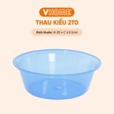  Thau Nhựa 20cm Nhiều Màu Nhựa Chính Phẩm, Không BPA, Bền Đẹp, An Toàn Sức Khỏe, Tiện Lợi Vĩ Hưng 