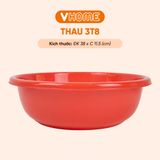  Thau Nhựa 38cm Nhiều Màu Nhựa Chính Phẩm, Không BPA, Bền Đẹp, An Toàn Sức Khỏe, Tiện Lợi Vĩ Hưng 