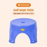  Ghế Đẩu Mini Tròn Chắc Chắn, Nhiều Màu Sắc, Nhựa PP Chính Phẩm, Bền Đẹp - Nhựa Vĩ Hưng 