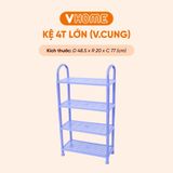  Kệ Nhựa Vòng Cung Đa Năng - Nhựa Vĩ Hưng - Chất Liệu Nhựa An Toàn, Dễ Dàng Lắp Đặt 