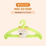  Set 8 Móc Áo Xoay 360 Độ Nhựa Dày Chắc Chắn, Không BPA, An Toàn Sức Khỏe, Bền Đẹp Vĩ Hưng 