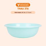  Thau Nhựa 36cm Nhiều Màu Nhựa Chính Phẩm, Không BPA, Bền Đẹp, An Toàn Sức Khỏe, Tiện Lợi Vĩ Hưng 