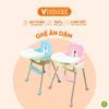  Ghế Ăn Dặm Hình Gấu, 2 Chế Độ Chân, Dễ Lắp Ráp, An Toàn Cho Bé - Nhựa Vĩ Hưng 