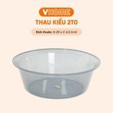  Thau Nhựa 20cm Nhiều Màu Nhựa Chính Phẩm, Không BPA, Bền Đẹp, An Toàn Sức Khỏe, Tiện Lợi Vĩ Hưng 