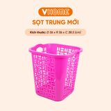  Sọt Nhựa Có Quai - Sọt Nhựa Đựng Quần Áo, Đồ Dùng, Tiết Kiệm Không Gian - Nhựa Vĩ Hưng 