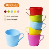  Ly Nhựa Uống Nước Có Quai Cầm - Đa Sắc, Tiện Dụng, Nhựa Vĩ Hưng 