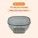  Tô Salad Vĩ Hưng Vuông Đa Năng - Nhiều Kích Cỡ Phù Hợp Mọi Nhu Cầu 
