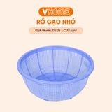  Rổ Gạo Lớn Đường Kính 26cm Nhựa Chính Phẩm, Không BPA, An Toàn Sức Khỏe, Bền Đẹp Vĩ Hưng 
