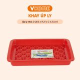  Khay Úp Ly 3 Kích Cỡ, 3 Màu Nhựa Chính Phẩm, An Toàn Sức Khỏe, Bền Đẹp Tiện Lợi Vĩ Hưng 